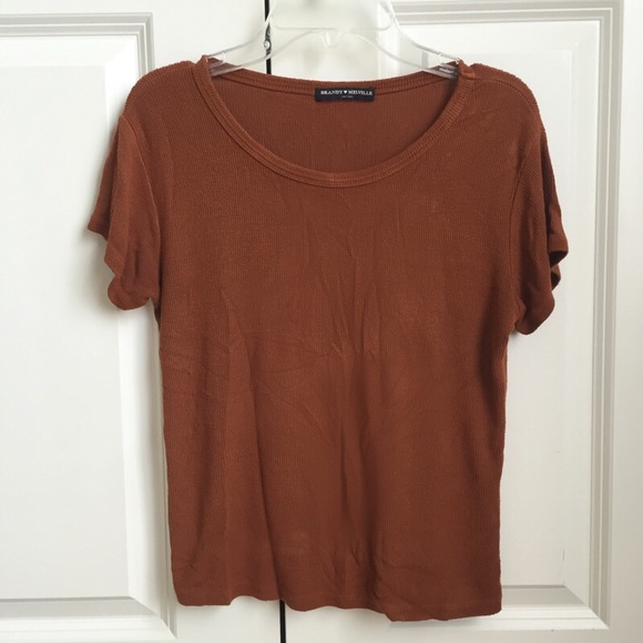 Brandy Melville Tops - Brandy Melville Burnt Orange Tee